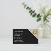 Zuhause, das Geschäfts-Karten umgestaltet Visitenkarte (Stehend Vorderseite)