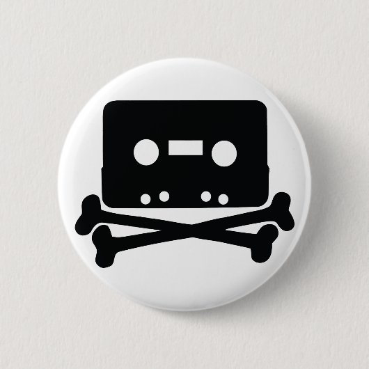 Zuhause, das Schädel-Logo-Knopf aufnimmt Button (Vorderseite)