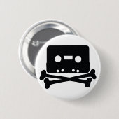 Zuhause, das Schädel-Logo-Knopf aufnimmt Button (Vorne & Hinten)