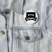 Zuhause, das Schädel-Logo-Knopf aufnimmt Button (Beispiel)