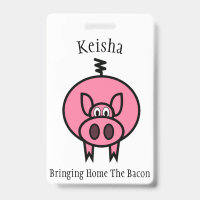 Zuhause das Speck-Rosa-Schwein holen