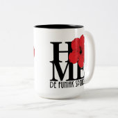 ZUHAUSE De Funiak Springs 15oz Roter Hibiskus Zweifarbige Tasse (VorderseiteRechts)