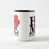 ZUHAUSE De Funiak Springs 15oz Roter Hibiskus Zweifarbige Tasse (Mittel)