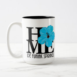 ZUHAUSE De FuniakSprings 15oz Blue Hibisken Zweifarbige Tasse