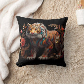 Zuhause Décor, farbenfrohe Tiger Kissen (Decke)