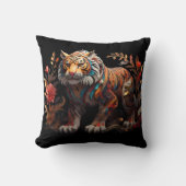 Zuhause Décor, farbenfrohe Tiger Kissen (Vorderseite)