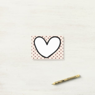 Zuhause Decoration Fun Stylist Sweet Heart Muster Post-it Klebezettel