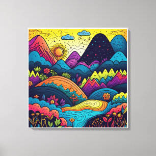 Zuhause Decoration Whimsical Abstrakt Boho Nature Leinwanddruck