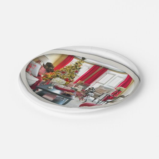 Zuhause-Decorator für Teller (Schrägansicht)