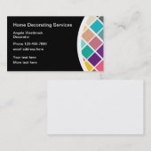 Zuhause Decorator Visitenkarten Visitenkarte (Vorne/Hinten)