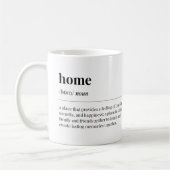 Zuhause-Definition Kaffeetasse (Links)