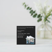 Zuhause-Dekoration und Stationierung von echtem An Quadratische Visitenkarte (Stehend Vorderseite)