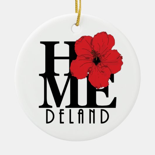 ZUHAUSE Deland Florida Keramik Ornament (Vorne)