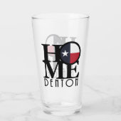 ZUHAUSE Denton Texas Glas (Rückseite)