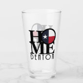 ZUHAUSE Denton Texas Glas (Vorderseite)