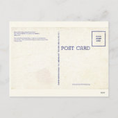 Zuhause der berühmten Weihnachtsmann-Schule Feiertagspostkarte (Rückseite)