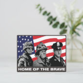 Zuhause der Brave Postkarte (Stehend Vorderseite)