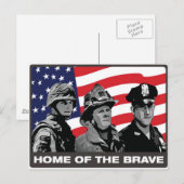 Zuhause der Brave Postkarte (Vorne/Hinten)