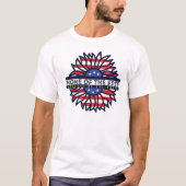 Zuhause der Free For the Brave USA Sun T-Shirt (Vorderseite)
