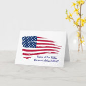 Zuhause der Freien Flagge Karte (Gelbe Blume)