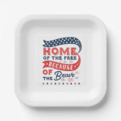 Zuhause der freien Papierplatte Pappteller (Vorderseite)