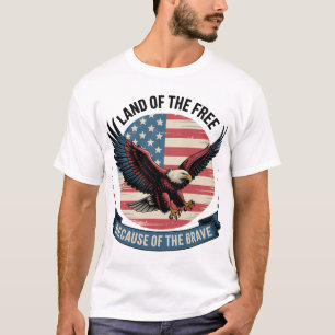 Zuhause der Freien Patriotischen Adlerkunst T-Shirt