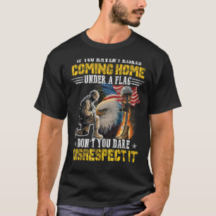 Zuhause der Freien wegen der tapferen Veteranen T-Shirt