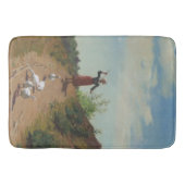 Zuhause der Gänsefülle (von Paul Peel) Badematte (Vorderseite)