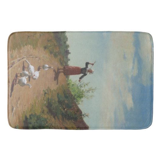 Zuhause der Gänsefülle (von Paul Peel) Badematte (Vorderseite)