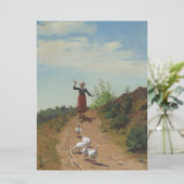 Zuhause der Gänsefülle (von Paul Peel) Karte (Stehend Vorderseite)