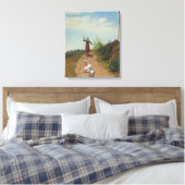 Zuhause der Gänsefülle (von Paul Peel) Leinwanddruck (Insitu (Schlafzimmer))