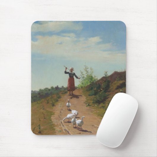 Zuhause der Gänsefülle (von Paul Peel) Mousepad (Mit Mouse)