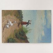 Zuhause der Gänsefülle (von Paul Peel) Puzzle (Horizontal)