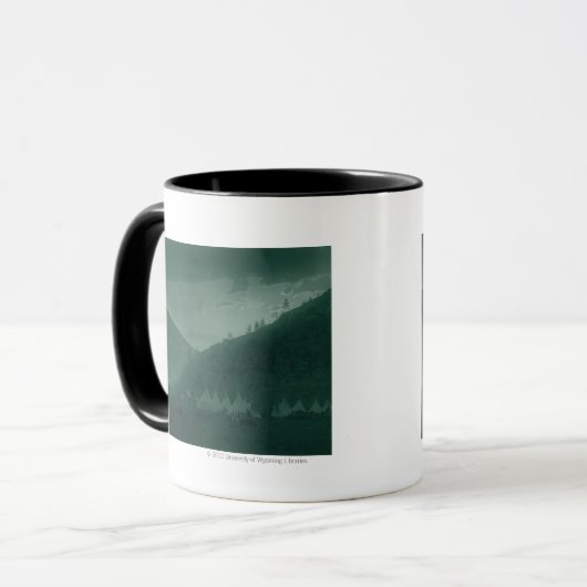 Zuhause der Gebirgskrähe Tasse (Vorderseite Links)