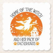 Zuhause der Hexe und ihr Bündel von Dackeln Cool Untersetzer (Vorderseite)