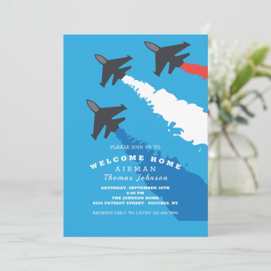 Zuhause der Luftwaffe Einladung (Stehend Vorderseite)