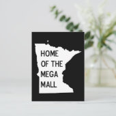 Zuhause der Mega Mall MN Silhouette Postkarte (Stehend Vorderseite)