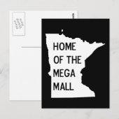 Zuhause der Mega Mall MN Silhouette Postkarte (Vorne/Hinten)
