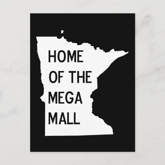 Zuhause der Mega Mall MN Silhouette Postkarte (Vorderseite)
