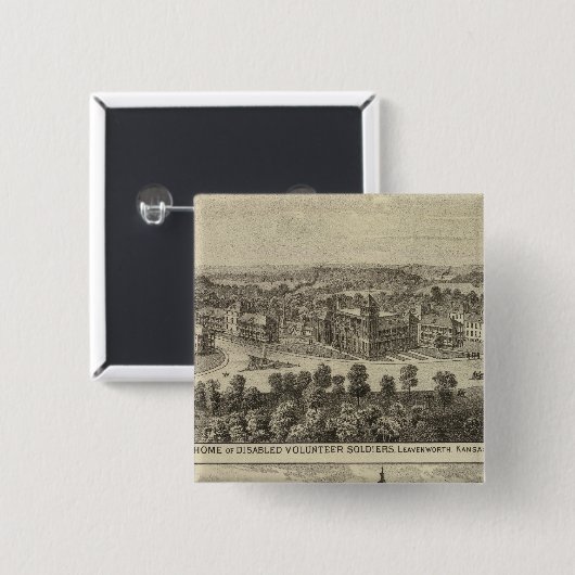 Zuhause der Mit Behinderung Freiwilligen Button (Vorne & Hinten)