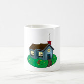 Zuhause der niedlichen Hütte Kaffeetasse