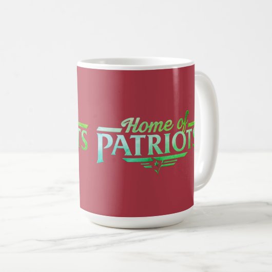 Zuhause der Patrioten Kaffeetasse (VorderseiteRechts)