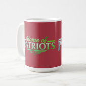 Zuhause der Patrioten Kaffeetasse (Vorderseite Links)