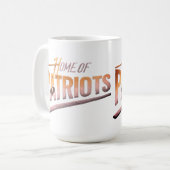 Zuhause der Patrioten Kaffeetasse (Vorderseite Links)
