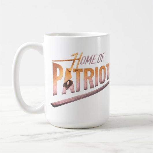 Zuhause der Patrioten Kaffeetasse (Links)
