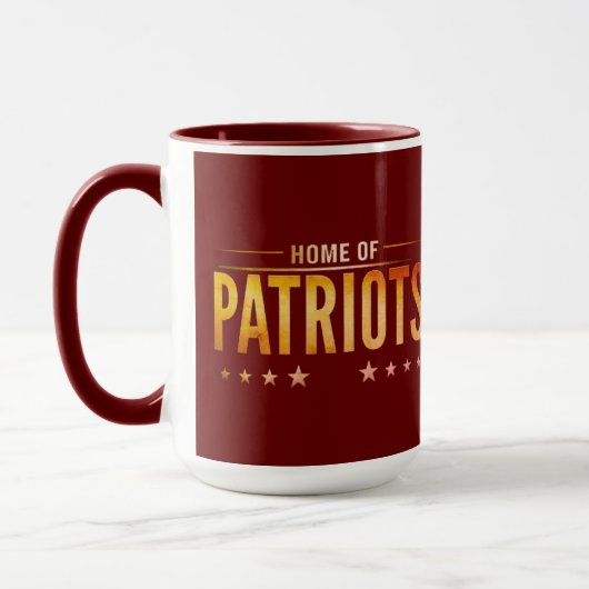 Zuhause der Patrioten Tasse (Links)