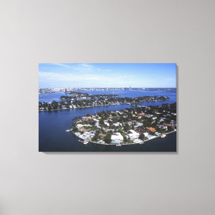 Zuhause der Privatinsel Biscayne Bay, Star Leinwanddruck