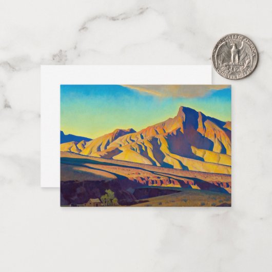 Zuhause der Ratte der Wüste von Maynard Dixon Mitteilungskarte (Vorderseite/Rückseite Beispiel)