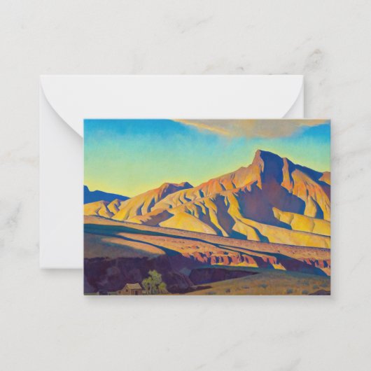 Zuhause der Ratte der Wüste von Maynard Dixon Mitteilungskarte (Vorderseite)