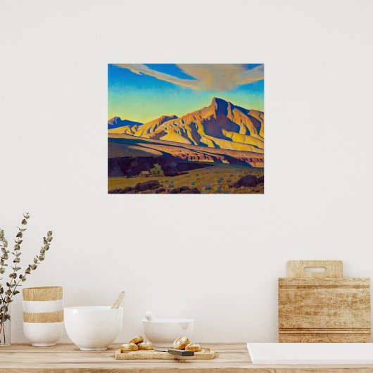 Zuhause der Ratte der Wüste von Maynard Dixon Poster (Küche)